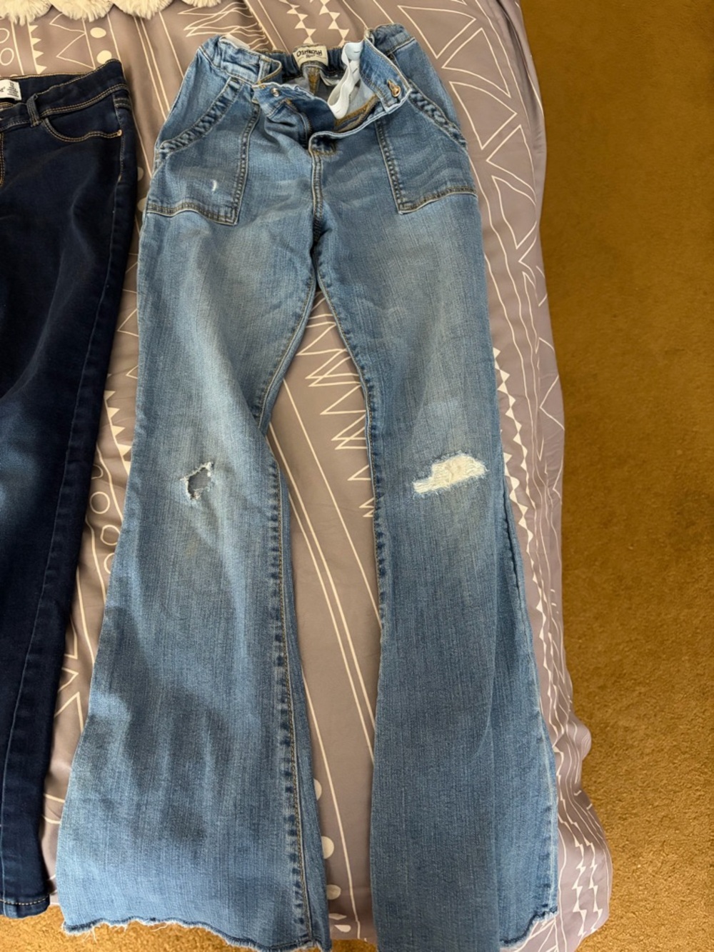 OshKosh B'gosh Light Blue Distressed Flare Jeans